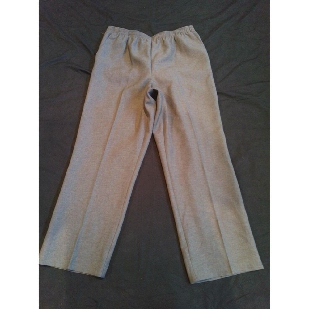 Alfred Dunner Light Gray Pull-On Dress Pants Women's Size 12